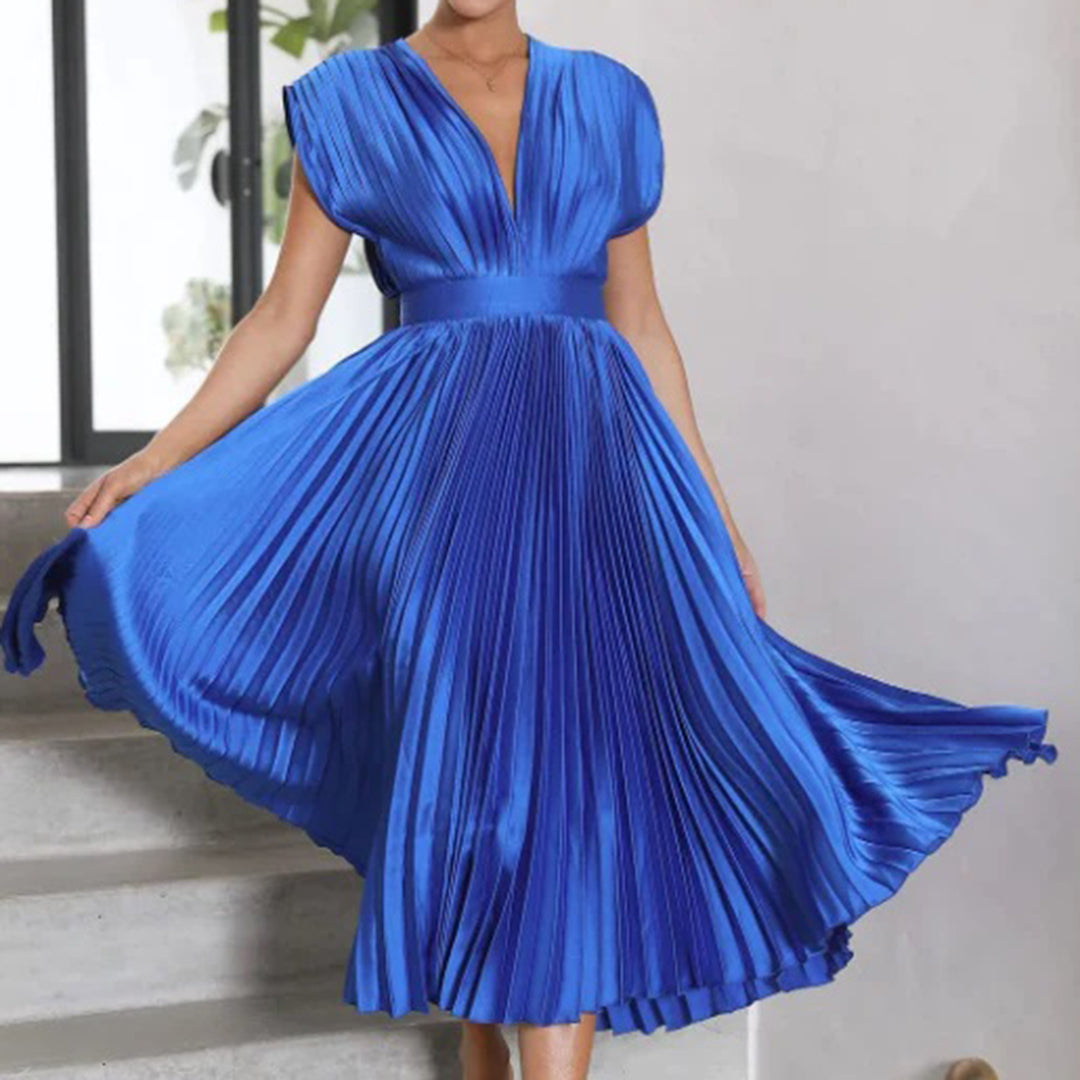 VILHELMINA – Elegante Zomerse Maxi Jurk | Luchtige Luxe in Levendige Kleuren