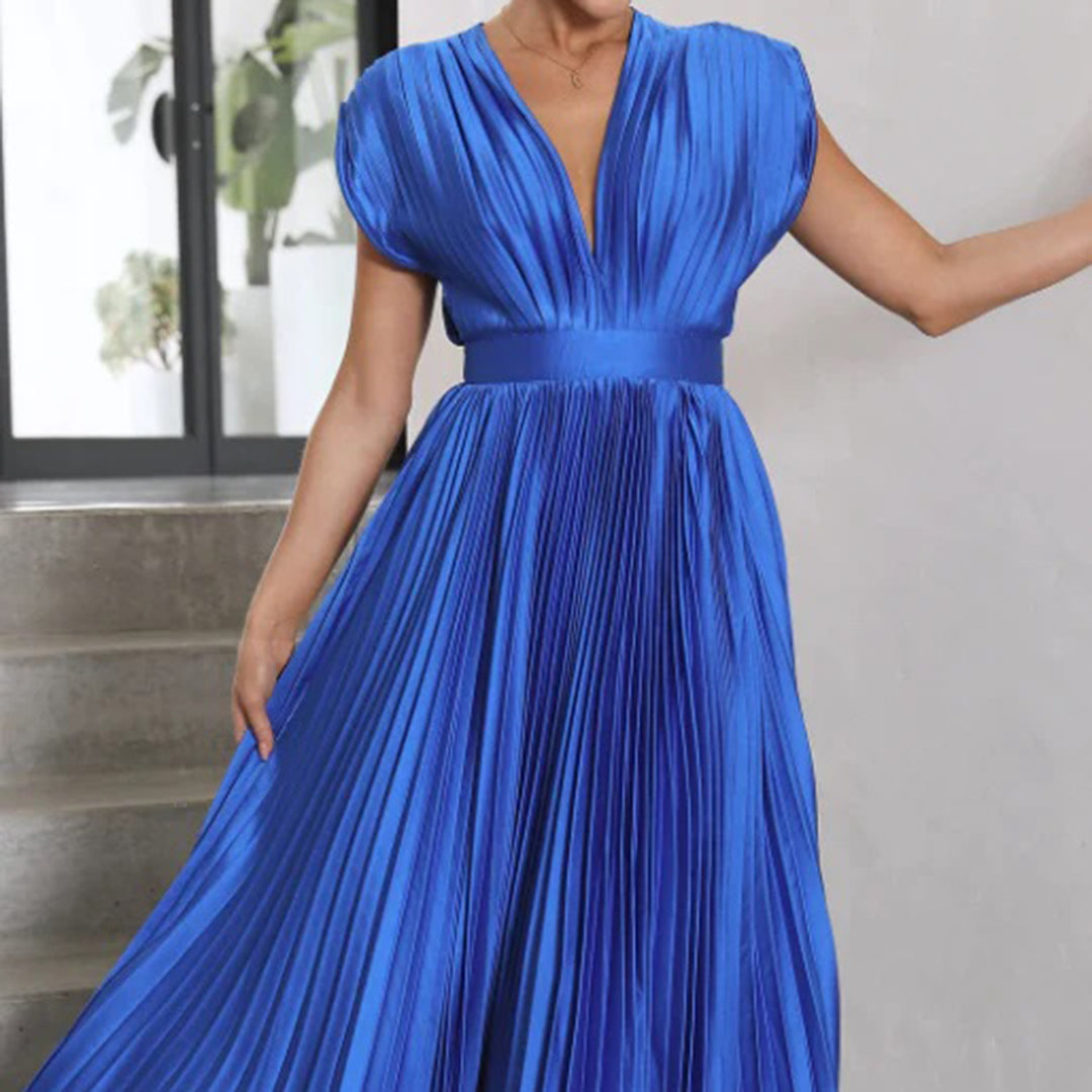 VILHELMINA – Elegante Zomerse Maxi Jurk | Luchtige Luxe in Levendige Kleuren