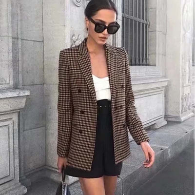 BLAŽENKA – Women's Double Breasted Blazer - Perfect for Spring and Summer