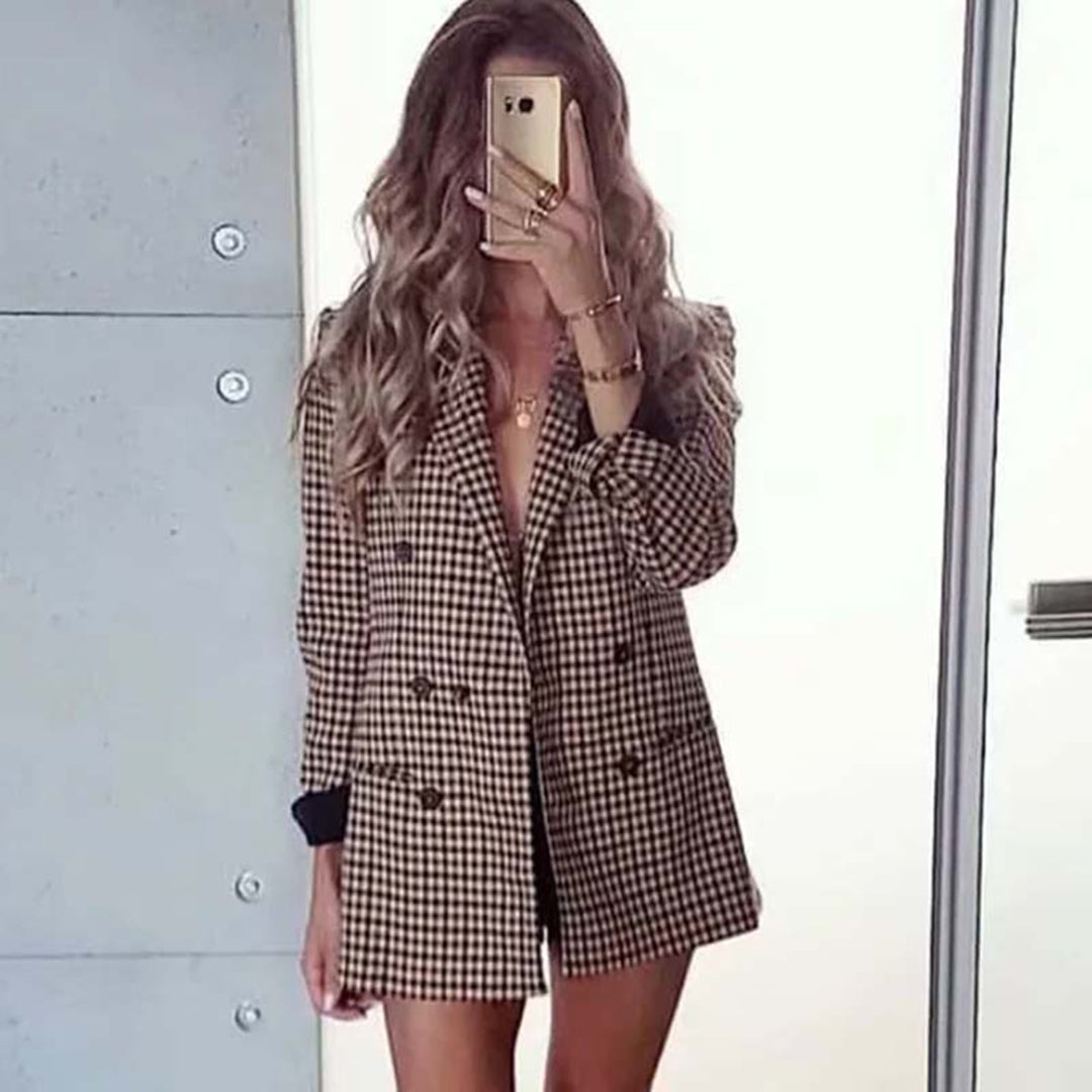 BLAŽENKA – Women's Double Breasted Blazer - Perfect for Spring and Summer