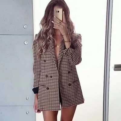 BLAŽENKA – Women's Double Breasted Blazer - Perfect for Spring and Summer