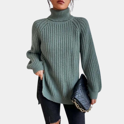 Lina | Col roulé chaud | Look classique | Mélange de coton luxueux