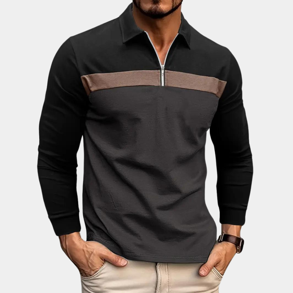 Polo à manches longues Emilio pour homme