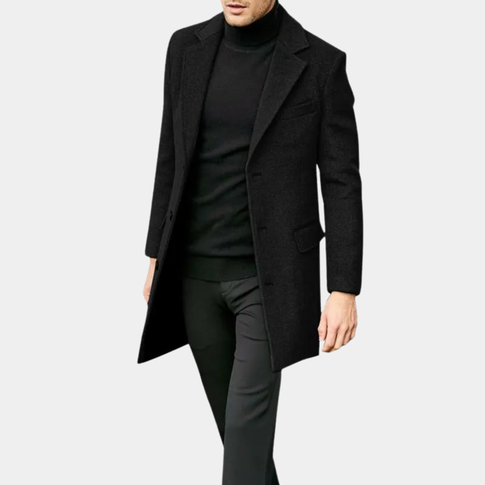 Men's winter coat - Matteo | Classic long coat with style