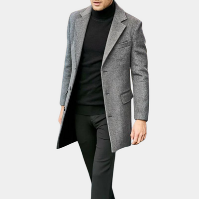 Men's winter coat - Matteo | Classic long coat with style