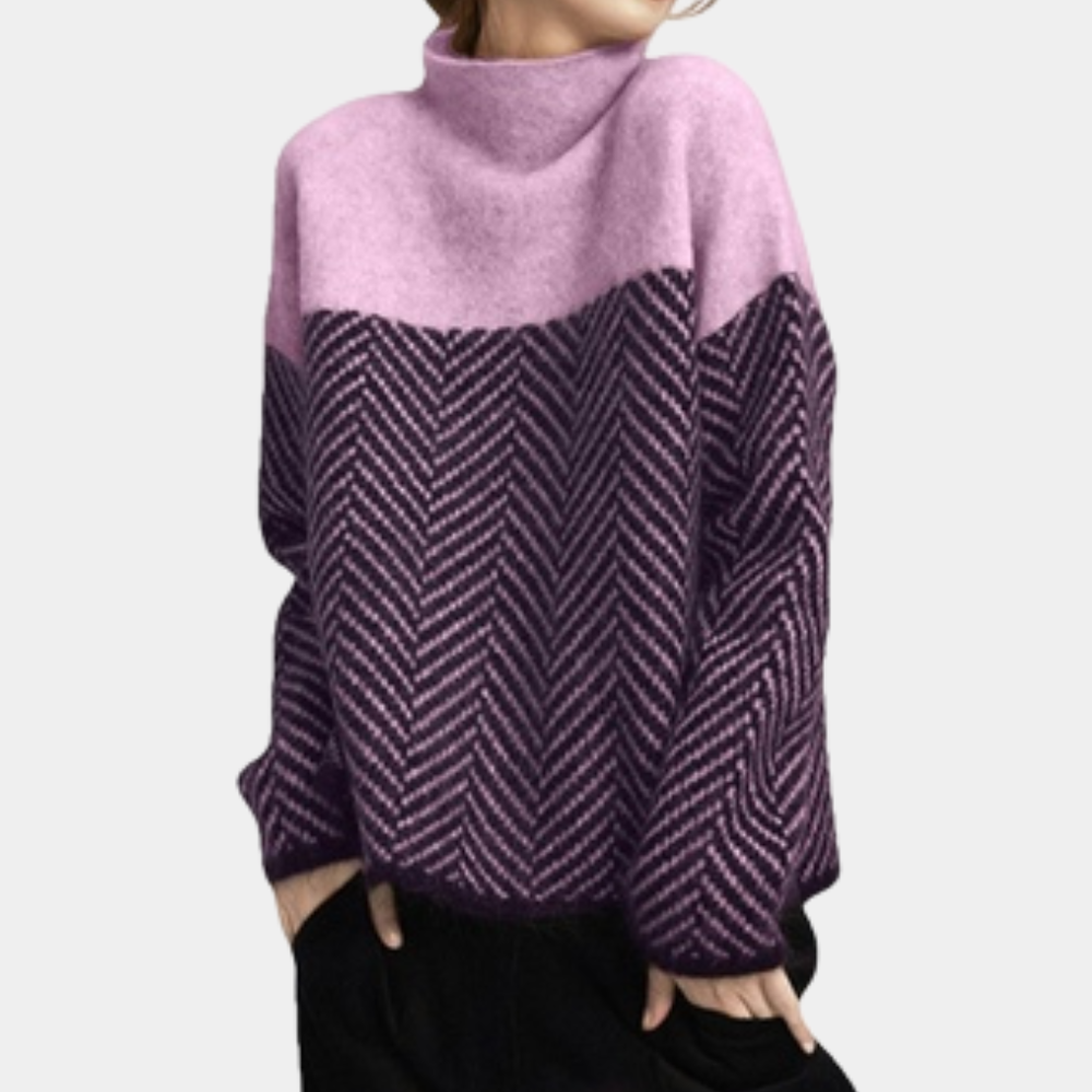 ALYSE – Pull femme en maille à la coupe tendance | Chaud, doux et élégant
