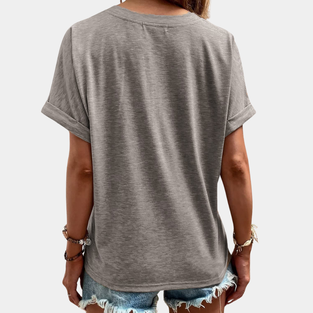 LIVIA – Casual V-Hals Top voor Dames