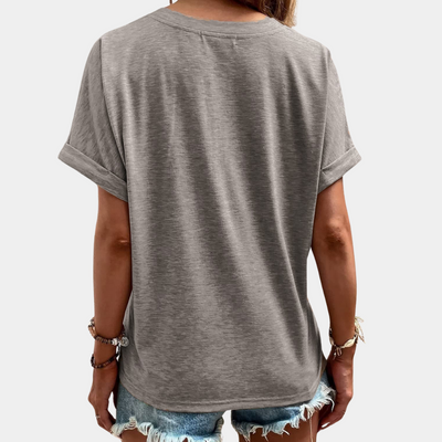 LIVIA – Casual V-Neck Top for Women