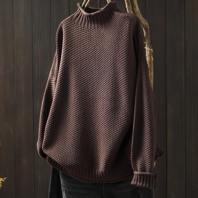 Col roulé femme en tricot – Sophia | Pull d'hiver élégant et chaud