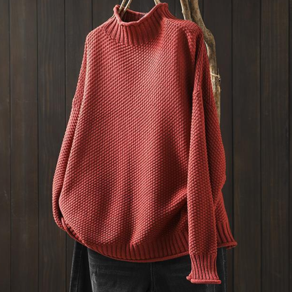 Col roulé femme en tricot – Sophia | Pull d'hiver élégant et chaud