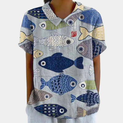 Casual and Colorful Women's Blouse for Summer