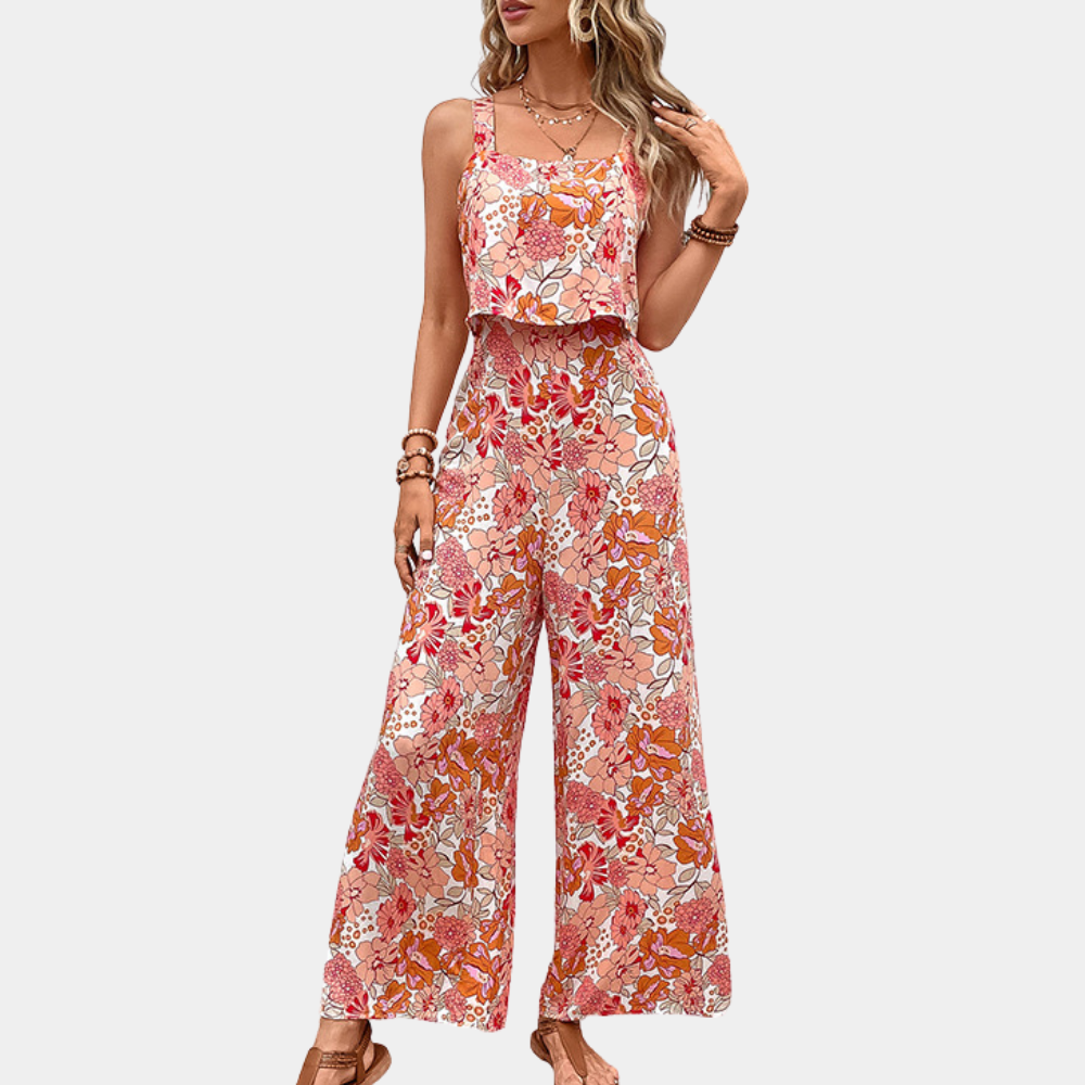 Alina – Stijlvolle Damesjumpsuit met Bloemenprint