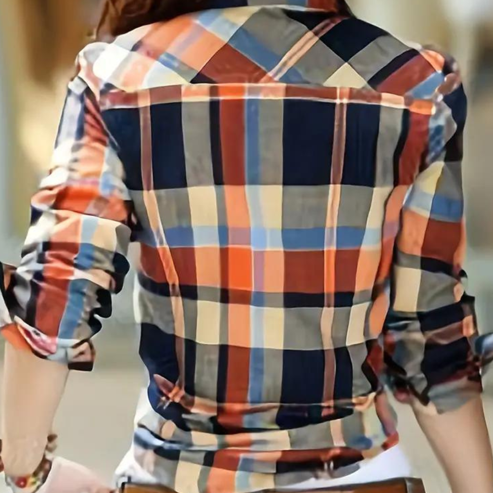 LIVIA – Checked Women's Blouse