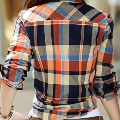 LIVIA – Checked Women's Blouse