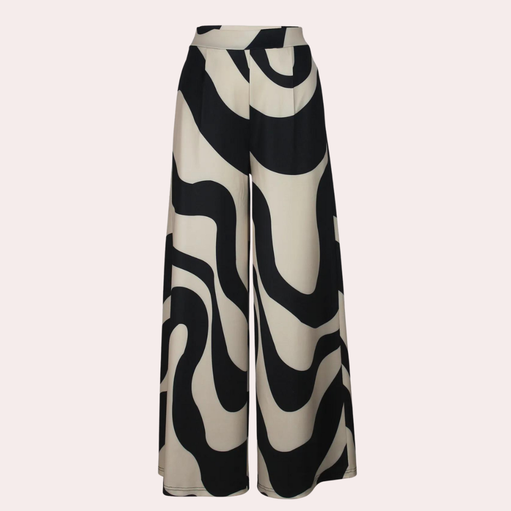 Fisseha - Stylish Women's Wide Leg Pants with High Waist