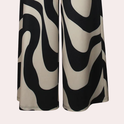 Fisseha - Stylish Women's Wide Leg Pants with High Waist