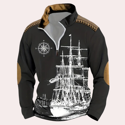 GERALD – Sweat-shirt classique pour homme | Pull basique confortable à porter au quotidien