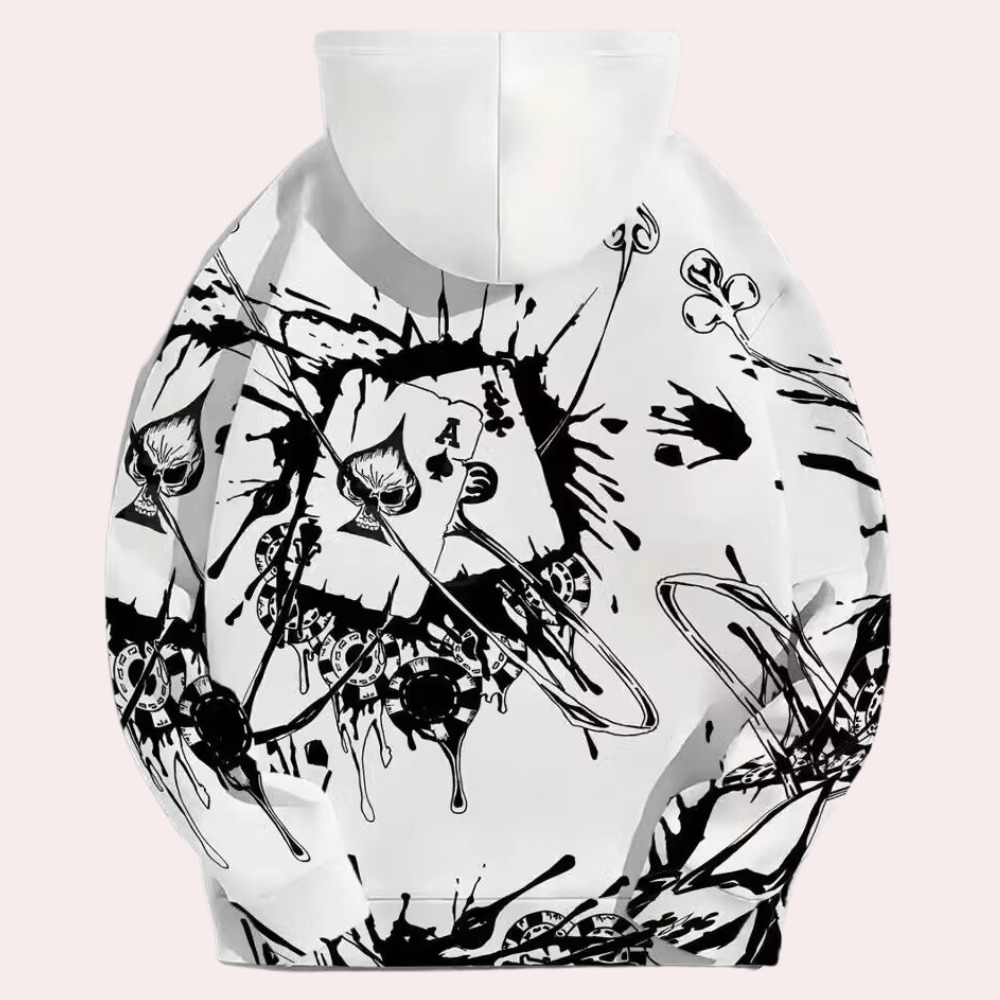 RICON – Sweat à capuche pour homme avec imprimé saisissant
