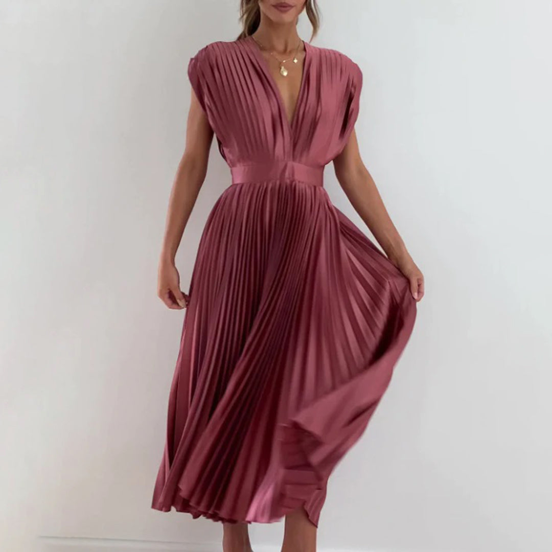 VILHELMINA – Elegante Zomerse Maxi Jurk | Luchtige Luxe in Levendige Kleuren