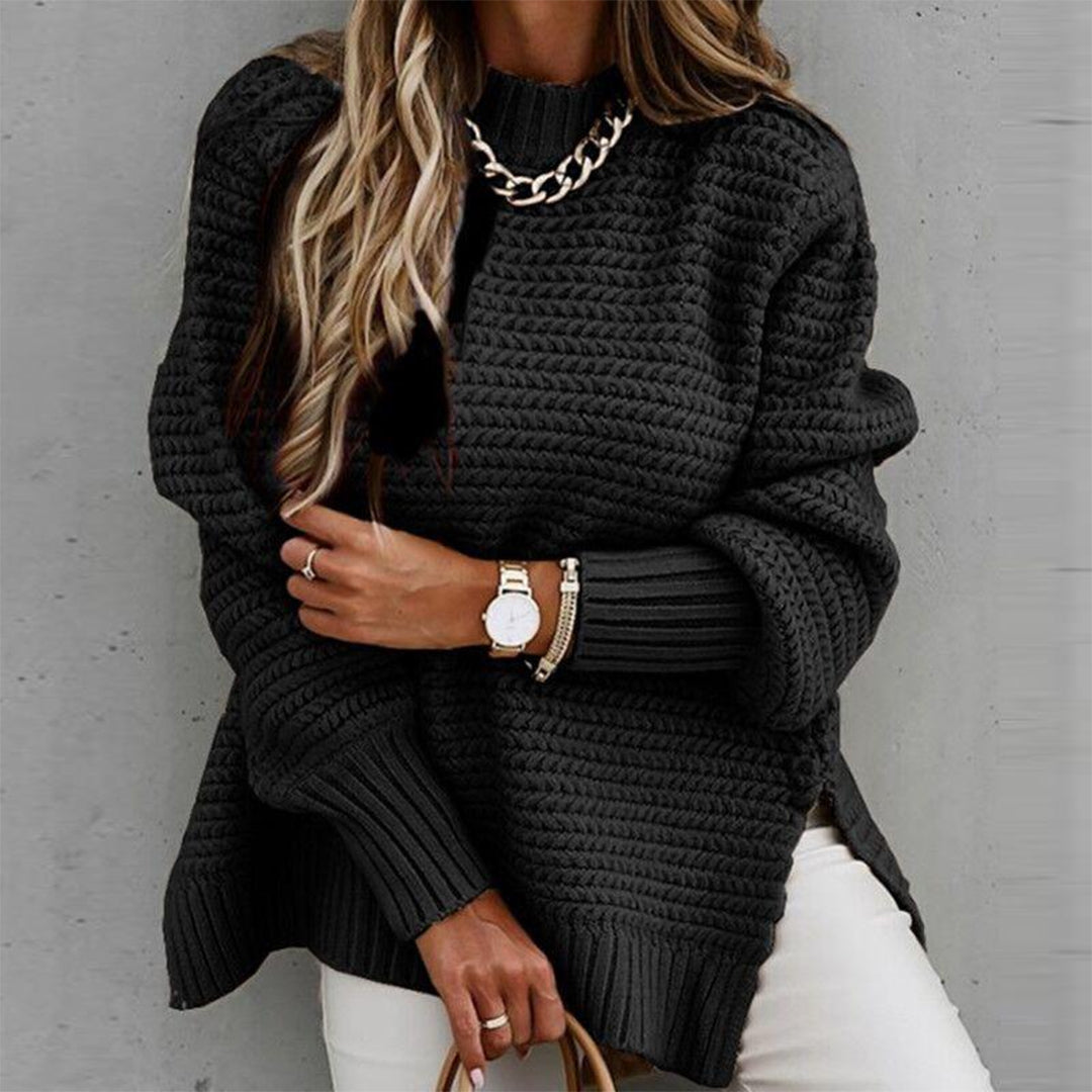 FAY – Pull long et chaud en maille pour femme