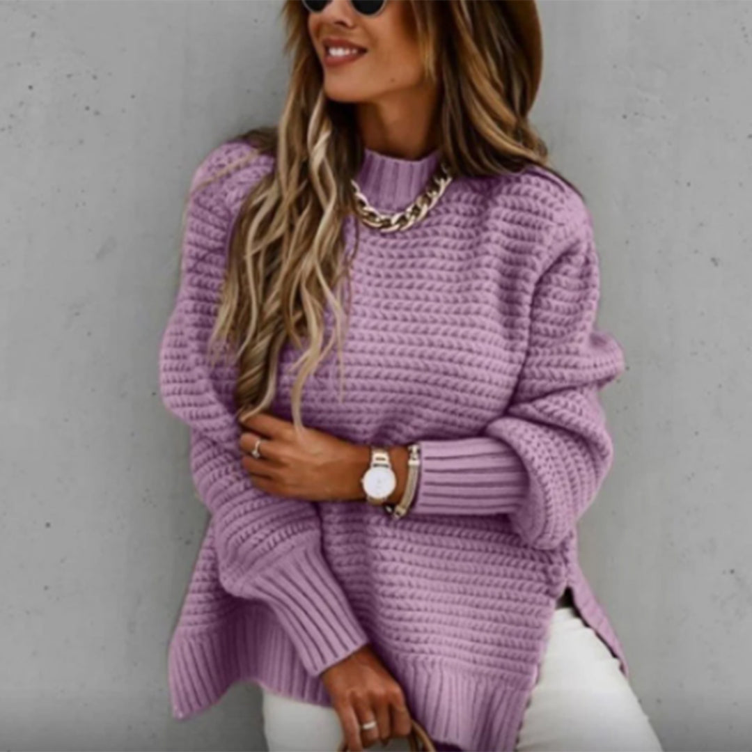 FAY – Pull long et chaud en maille pour femme