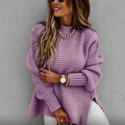 FAY – Pull long et chaud en maille pour femme
