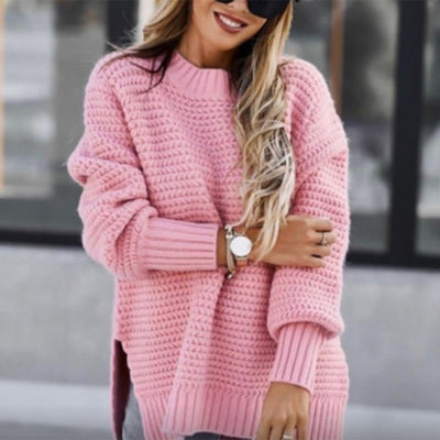 FAY – Pull long et chaud en maille pour femme