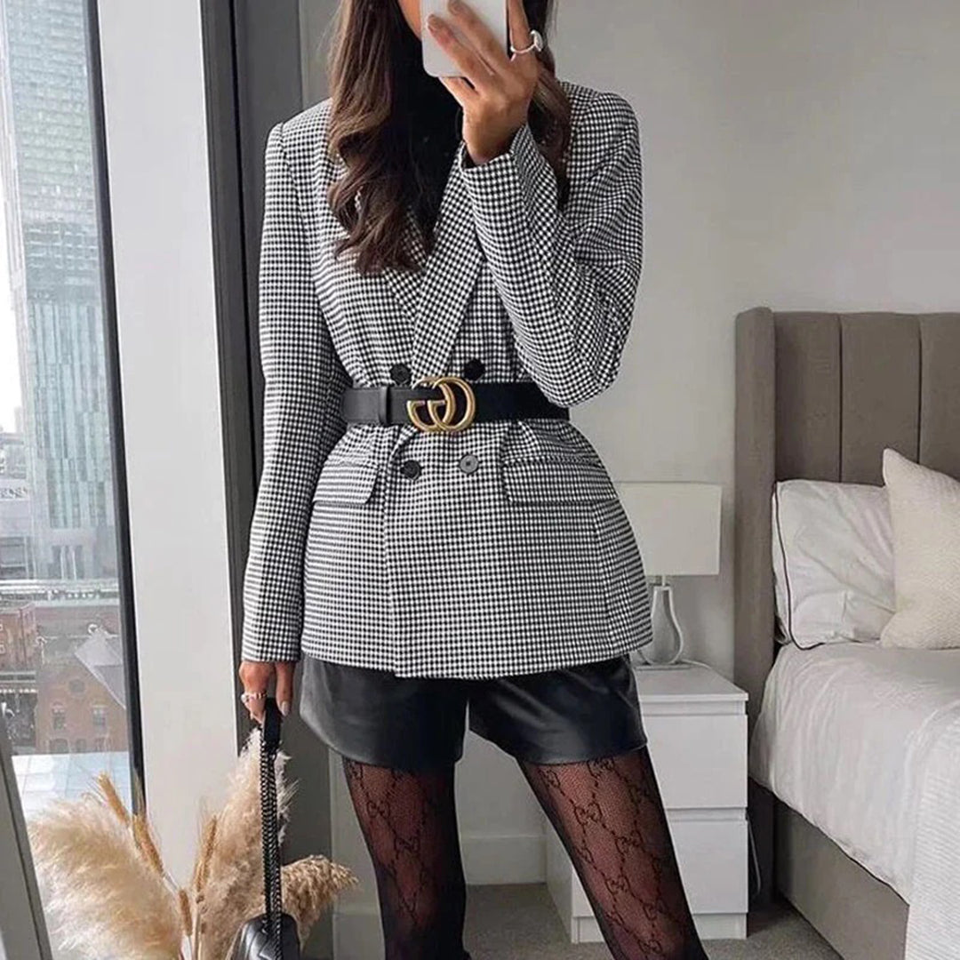 BLAŽENKA – Damesblazer met Dubbele Rij Knopen - Perfect voor Lente en Zomer