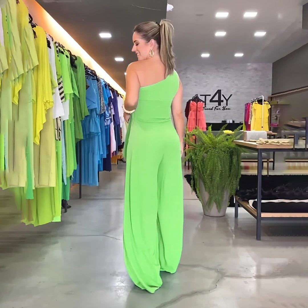 Arielle One-Shoulder Jumpsuit – Vrouwelijk, Gedurfd en Onweerstaanbaar