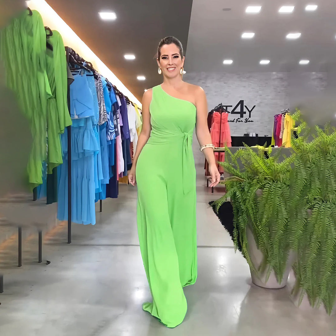 Arielle One-Shoulder Jumpsuit – Vrouwelijk, Gedurfd en Onweerstaanbaar