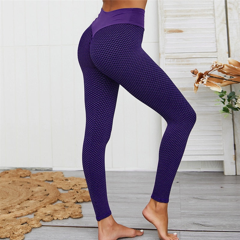 Seamless High Waist Sports Leggings for Women – Push-up Gym Legging with Print