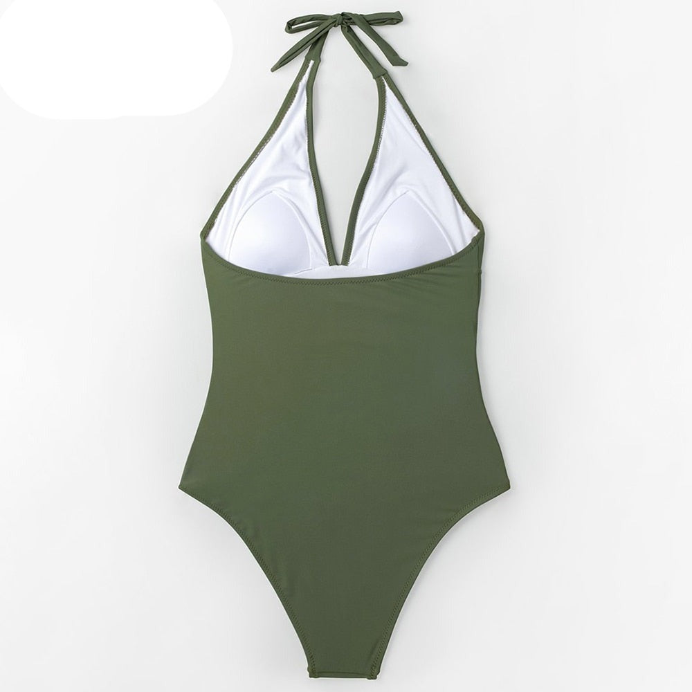 Georgia Swimsuit – V-Hals Badpak Voor Dames | Elegant en Comfortabel