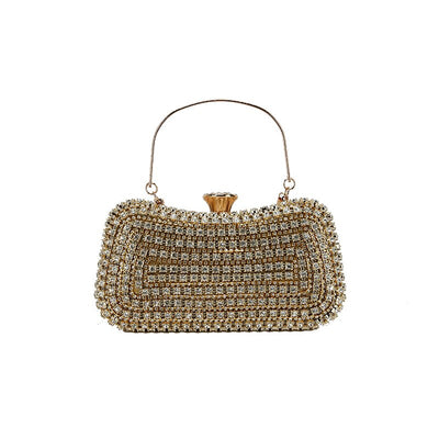 Crystal Clutch - Elegant Evening Bag with Geometric Pattern | Perfect for Party and Formal Occasions