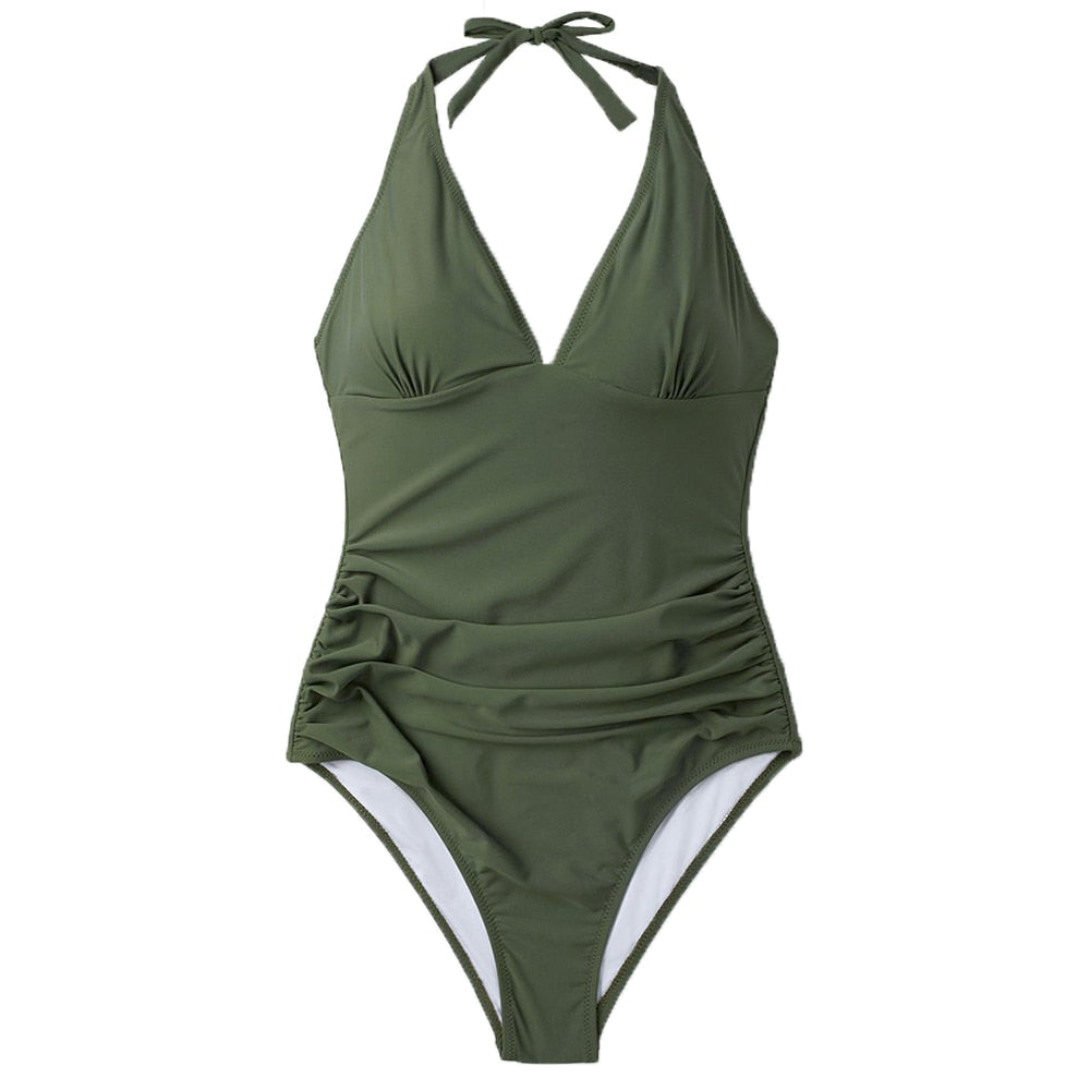 Georgia Swimsuit – V-Hals Badpak Voor Dames | Elegant en Comfortabel