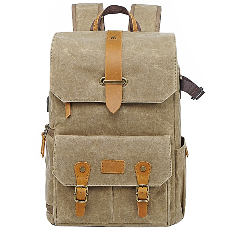 ExplorerPack – Sac à dos en toile imperméable pour appareil photo