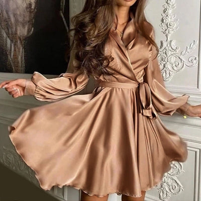 Elena Dress | Satin Dress For Women