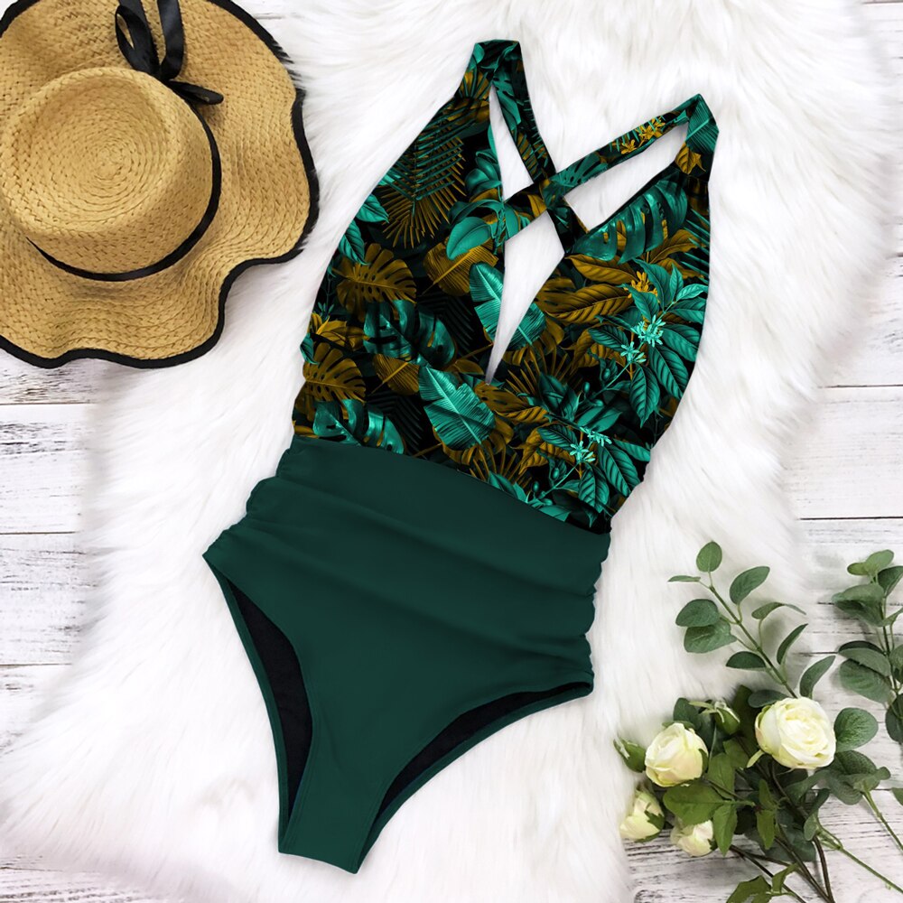Badpak met Ruches Accent – Elegant en Verleidelijk op het Strand