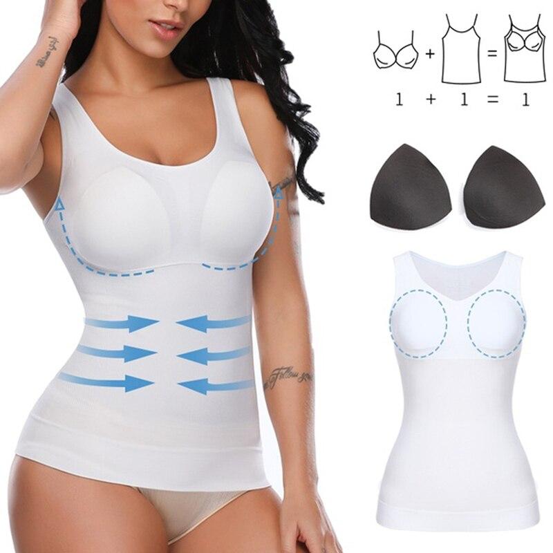 Débardeur amincissant sans coutures pour femme 