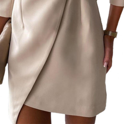 SOFIA – Elegant Spring Blazer Dress with Belt | Casual Office &amp; Party Wear 