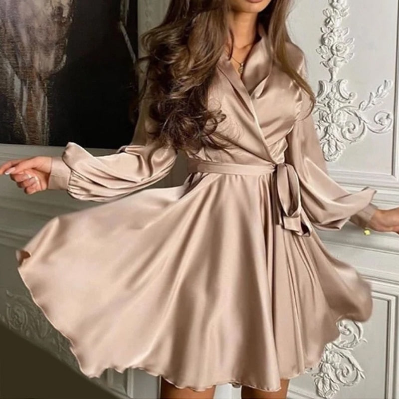 Elena Dress | Satin Dress For Women