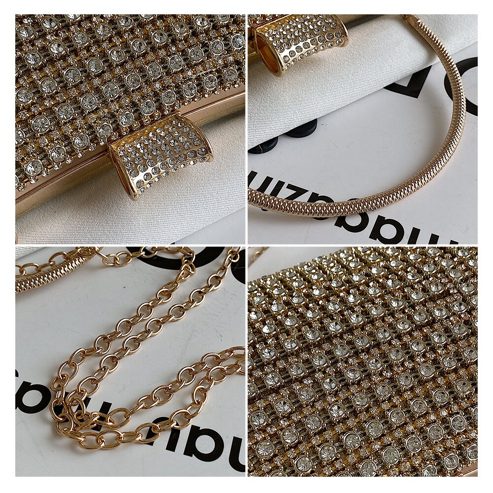 Crystal Clutch - Elegant Evening Bag with Geometric Pattern | Perfect for Party and Formal Occasions