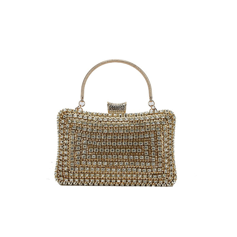 Crystal Clutch - Elegante Avondtas met Geometrisch Patroon | Perfect voor Feest en Formele Gelegenheden