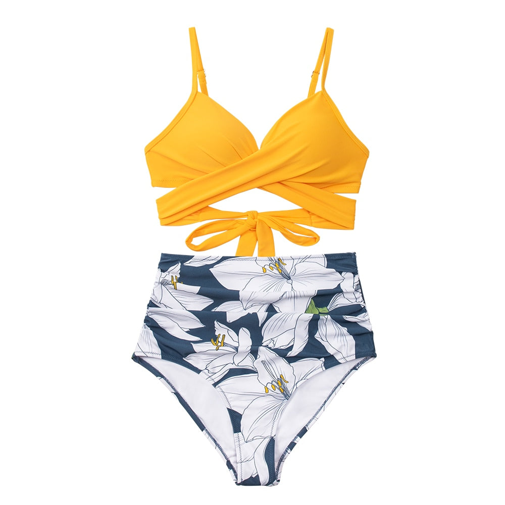 Solena High Waist Bikini – Comfortabel en Flatterend | Ideaal voor Strand of Zwembad