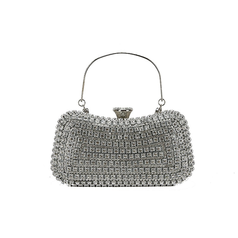 Crystal Clutch - Elegante Avondtas met Geometrisch Patroon | Perfect voor Feest en Formele Gelegenheden