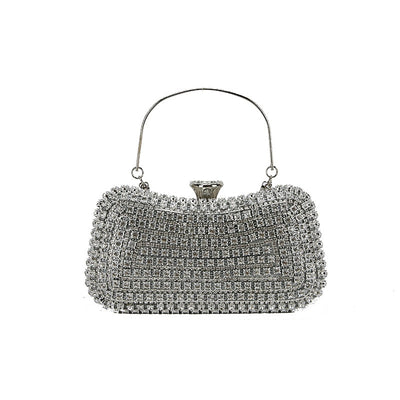 Crystal Clutch - Elegant Evening Bag with Geometric Pattern | Perfect for Party and Formal Occasions