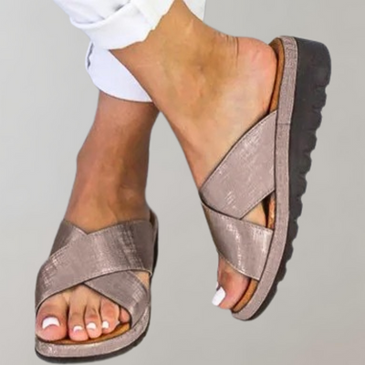 LEONA – Summer Slippers with Wedge Heel for Women