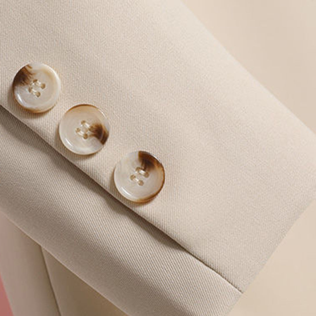 Dames Lange Blazer met Riem | Elegante Blazerjas voor Zakelijk en Casual