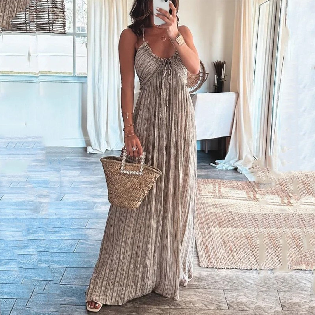 VILMA – Casual Halter Maxi Jurk voor de Zomer