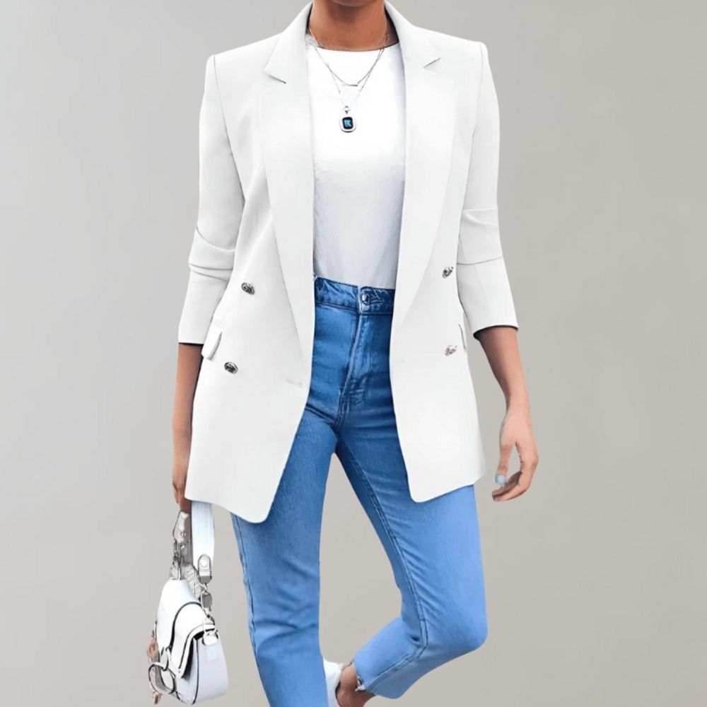 Elena – Elegante Zomerblazer voor Dames | Stijlvol, Comfortabel en Veelzijdig