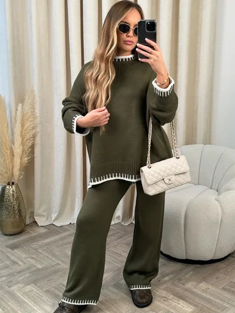 Niva | Stijlvolle Gebreide Set – Tijdloos, Trendy & Comfortabel